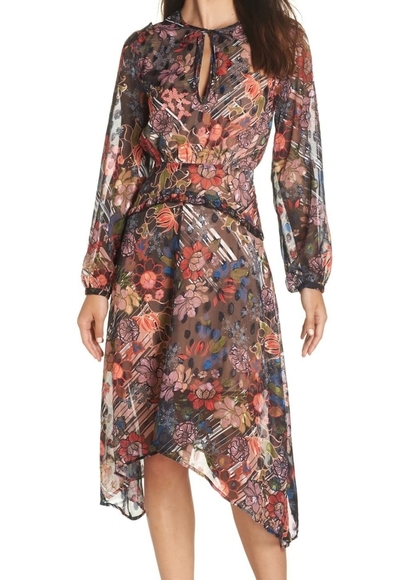 Foxiedox Retro Flowers Midi Dress NEW - Picture 8 of 8